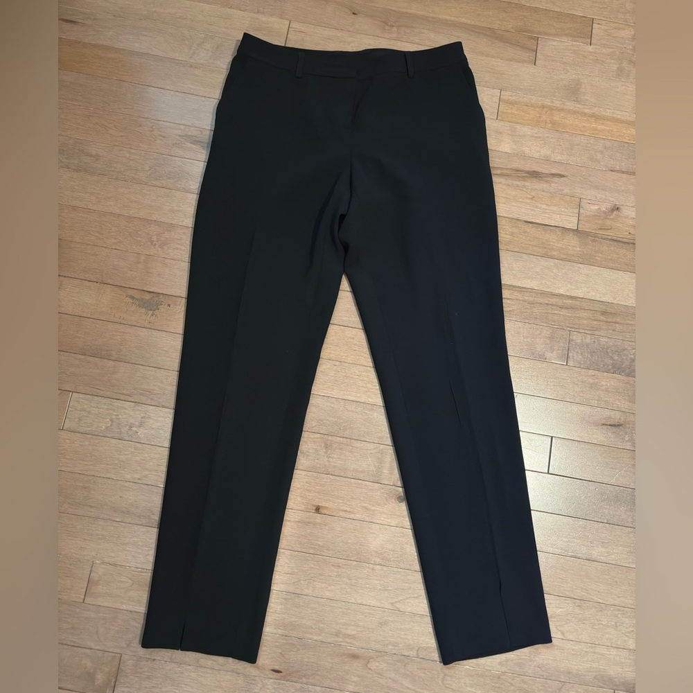 Black St. John Collection straight leg trousers dress pants size 4